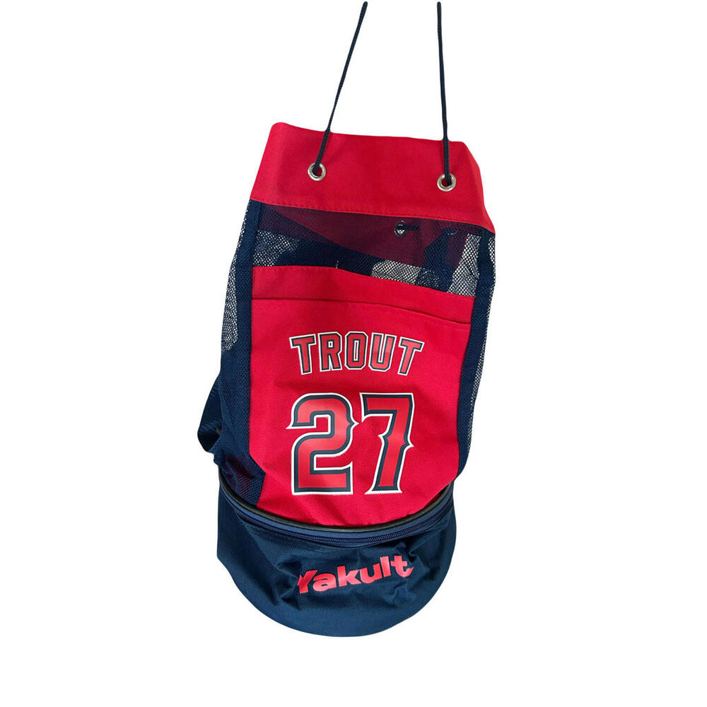 Mike Trout #27 Los Angeles Angels Baseball Yakult Cooler Backpack NEW